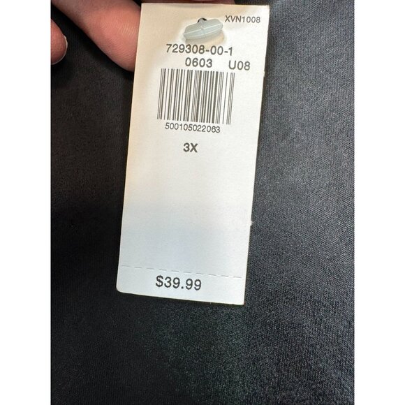 Old Navy Womens Slip Skirt Plus Size 3X Black Flowy Side Slit Lightweight - Picture 6 of 11